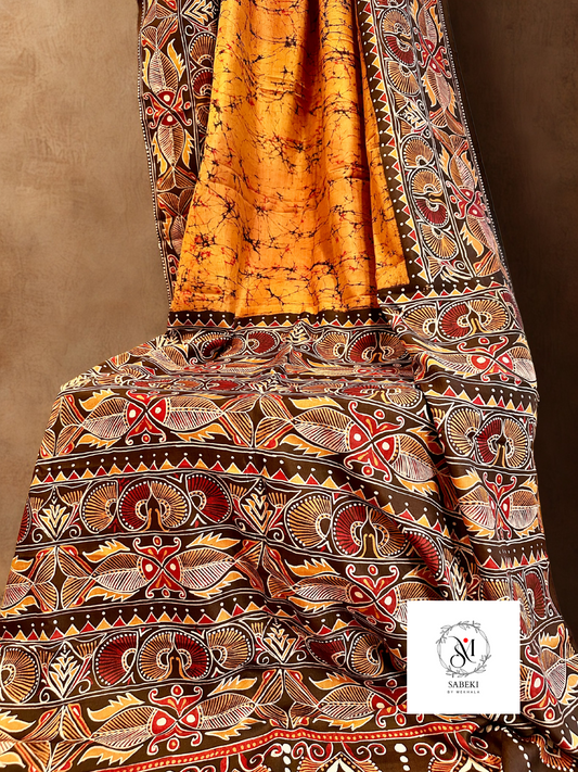 Ambatik with golden orange-8