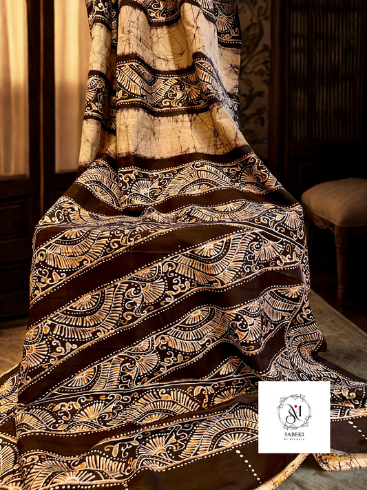 Ambatik in Silk with Ghicha Panels-1