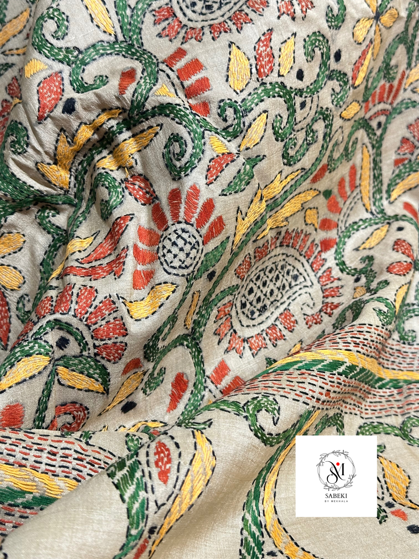 Paisley Kantha in Gachi Tussar