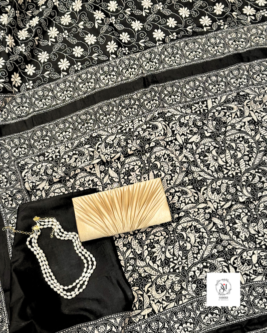 Nokshi Kantha by Takdira Begum-4(Black and white)