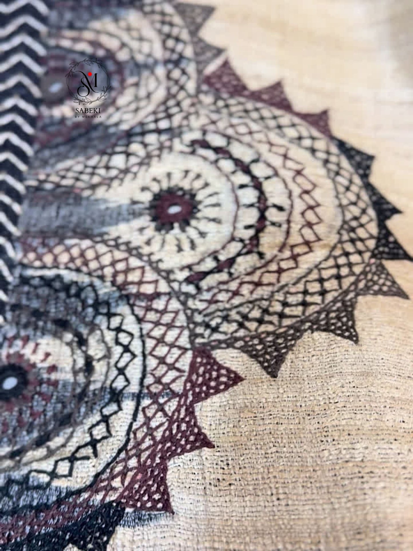 Monochrome Ikat Lambani