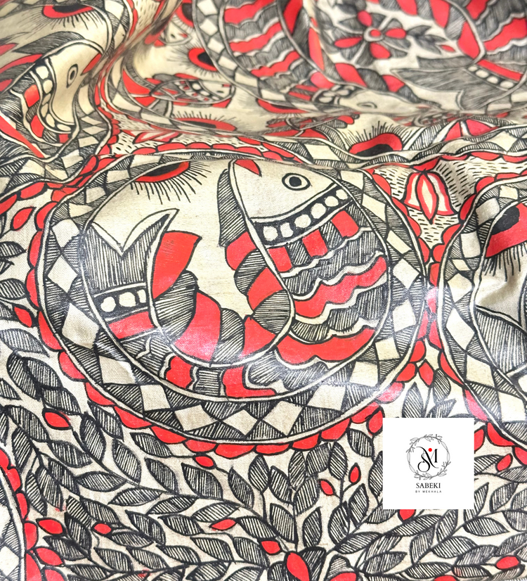 Madhubani Art Sarees | Hand-Painted Heritage Sarees