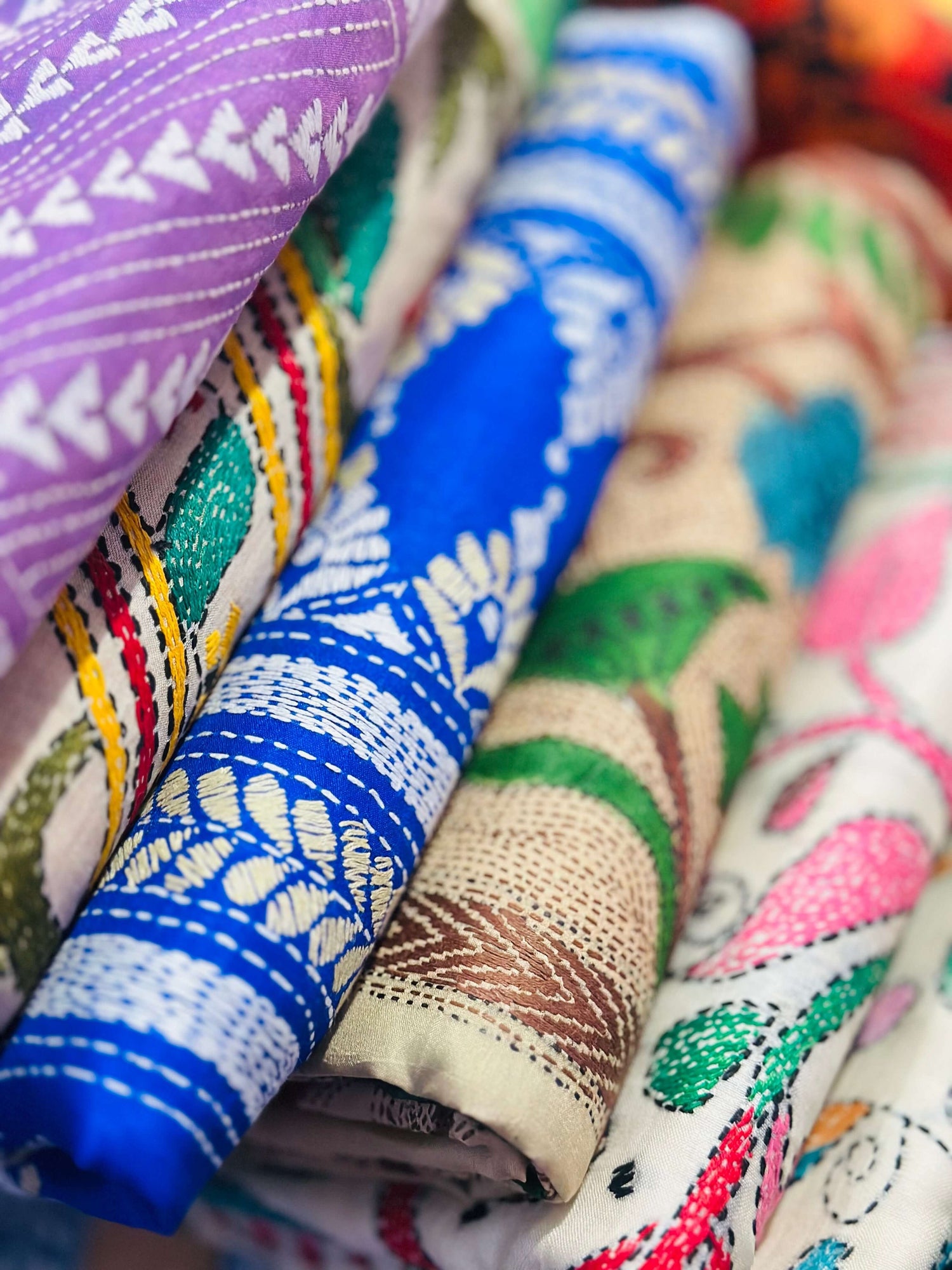 Charulata -  hand-stitched kantha