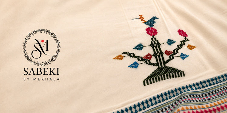 Traditional saree weaves from Orissa India. This is the iconic bird and tree motif of a Ganjam Bomkai saree