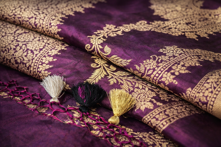 Timeless Banarasi silks with intricate zari heritage.