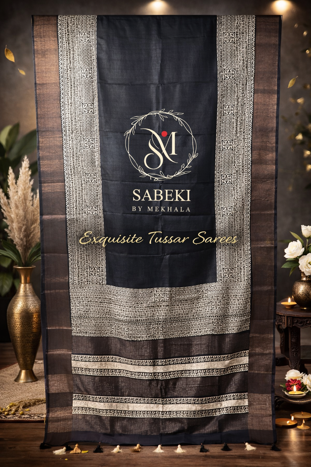 A scripted tussar in monocrome-2