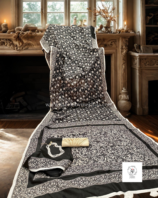 Nokshi Kantha by Takdira Begum-4(Black and white)