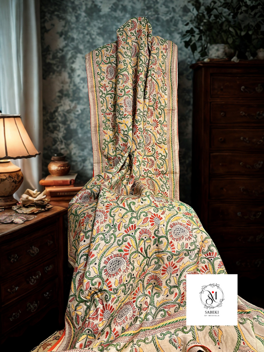 Paisley Kantha in Gachi Tussar