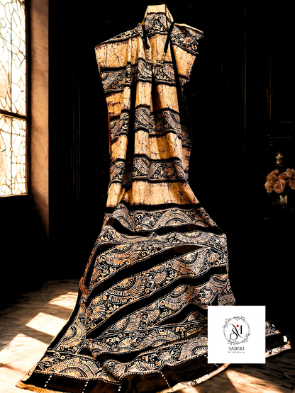 Ambatik in Silk with Ghicha Panels-1