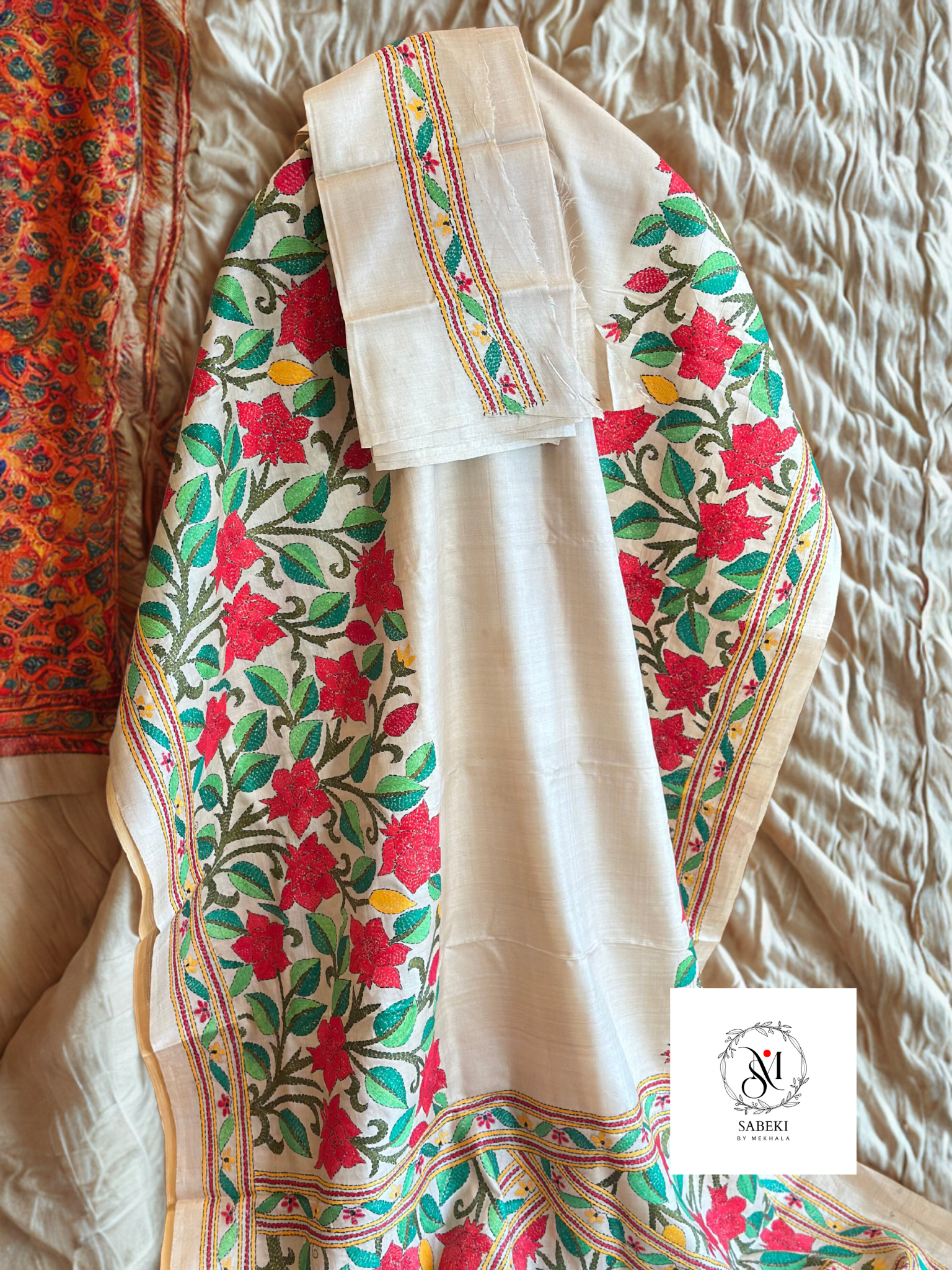 Rose Kantha on Gachi by Gachi Tussar