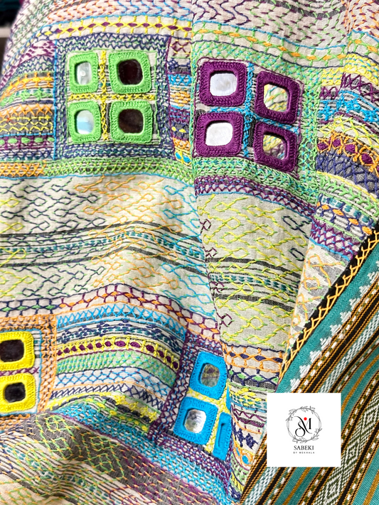 Authentic Lambani on Khadi Vidarbha Tussar-3