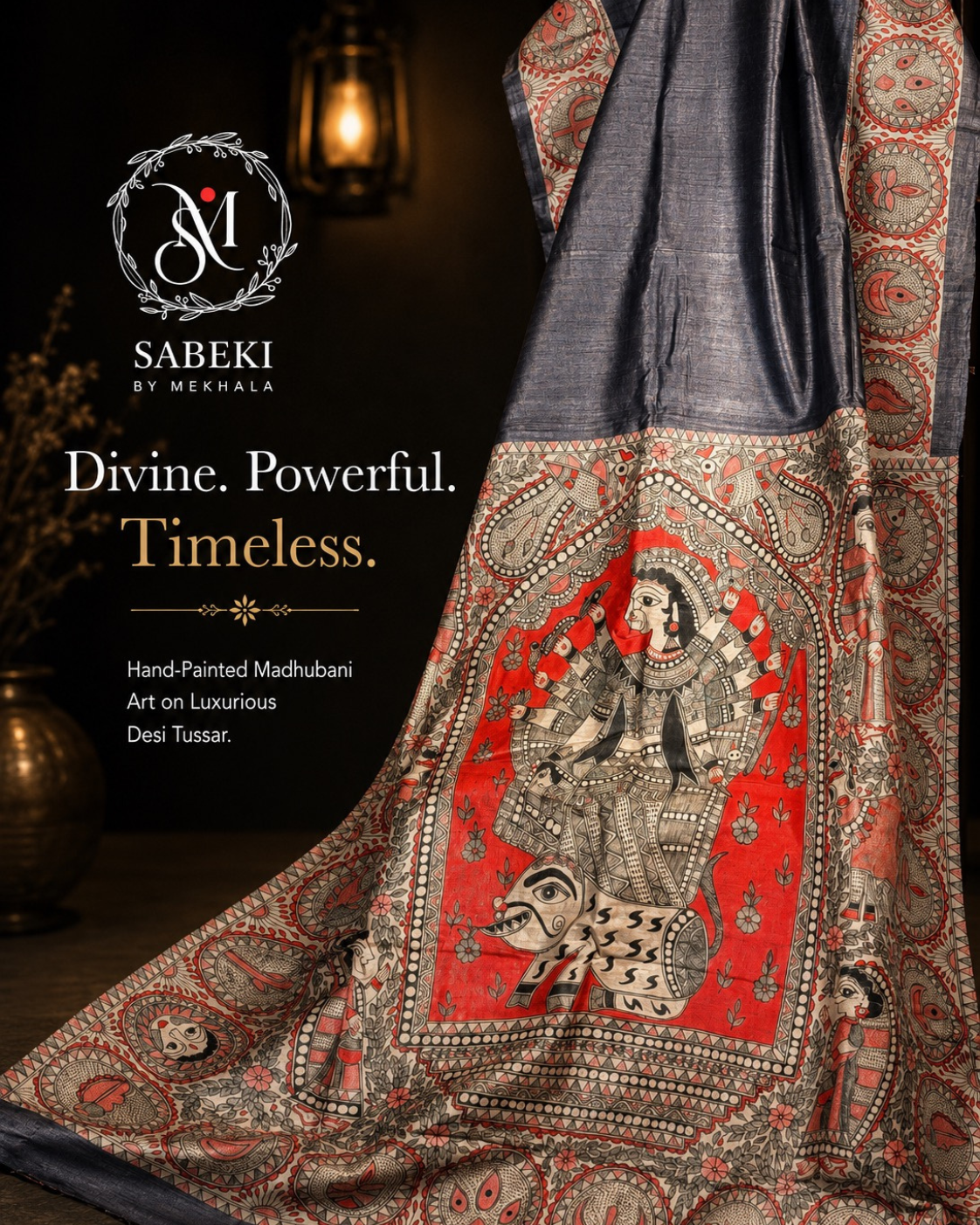 Bhabani: Hand Painted Madhubani