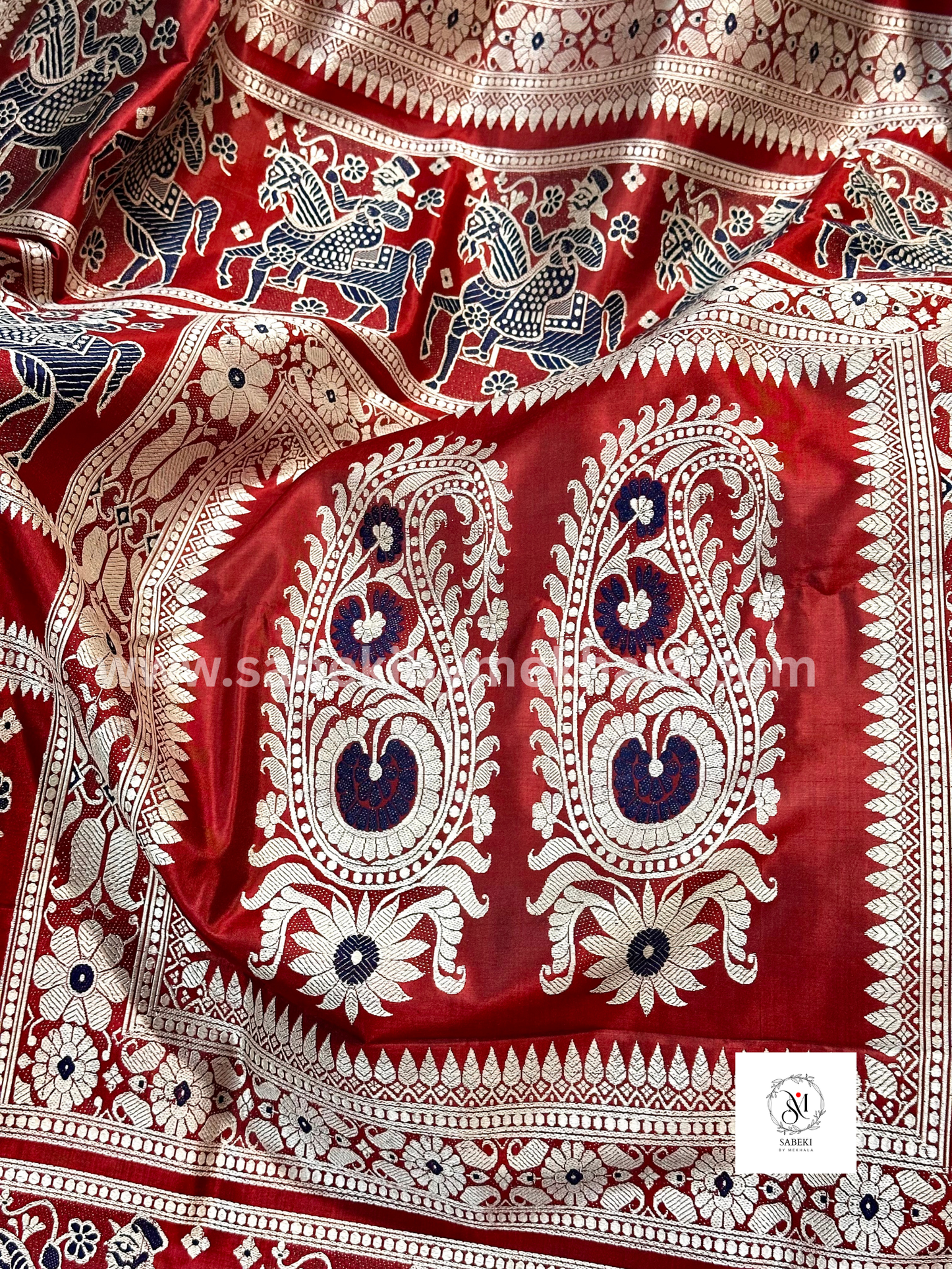 Burnt Red Nilkor Motif Revival from 17th Century: Ode to the Indigo revolution