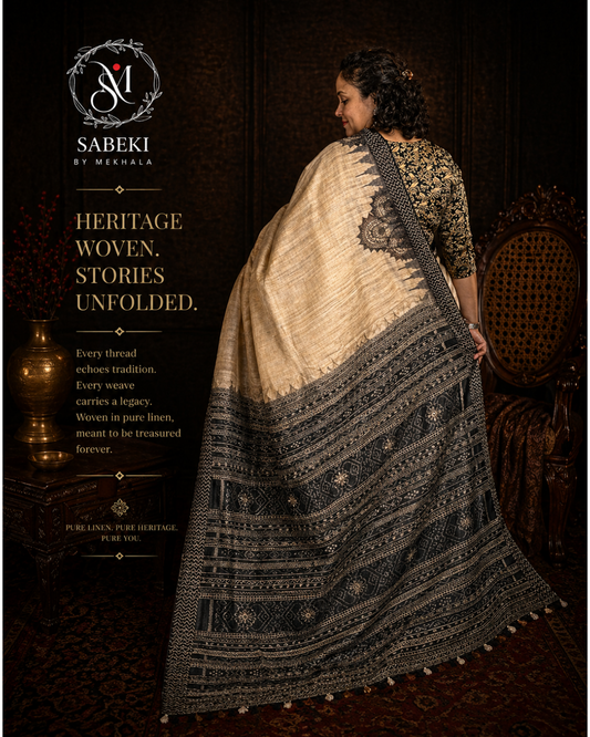 Monochrome Ikat Lambani