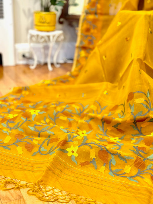 Madhabilata  Mustard Yellow Jaal