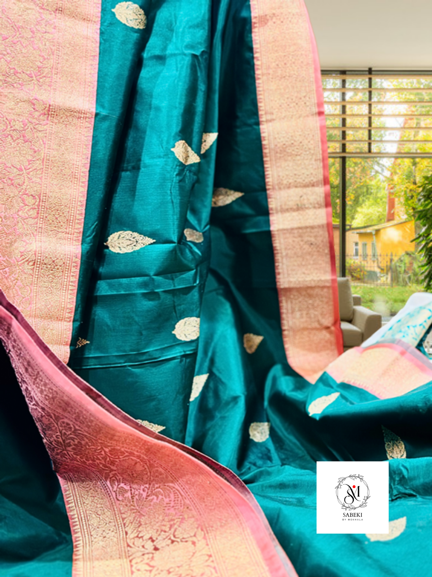 Green-Pink Banarasi