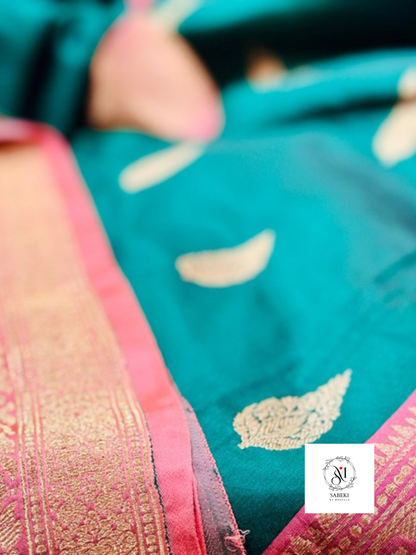 Green-Pink Banarasi