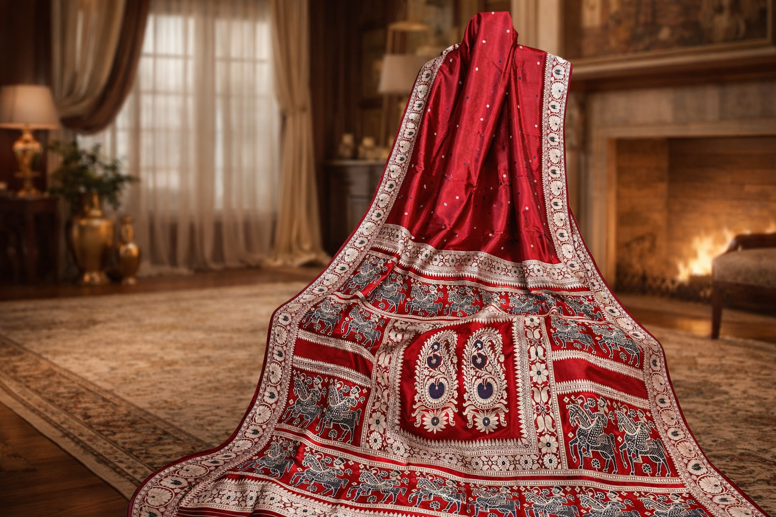 red nilkor baluchari image